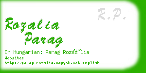 rozalia parag business card